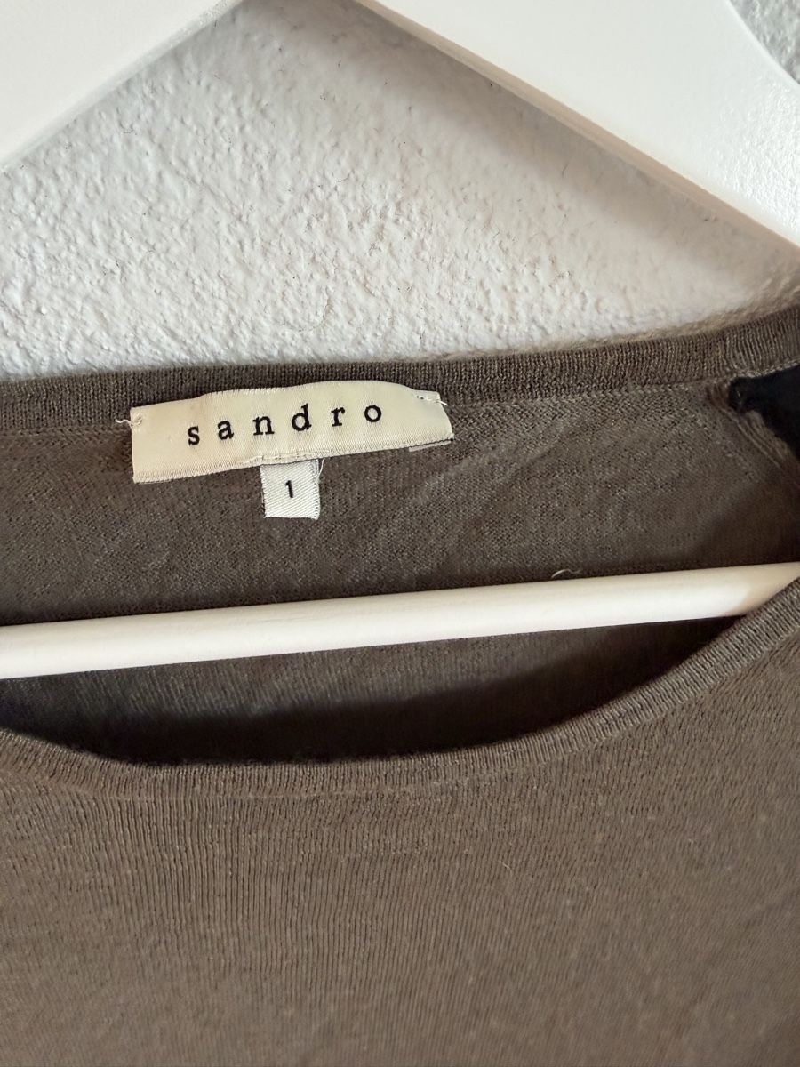 Sandro Maglioni & Felpe: Sandro cooler leichter Pullover I olivgrün I T1 – Usato da Schindellegi venduto da SeaAndAir 1
