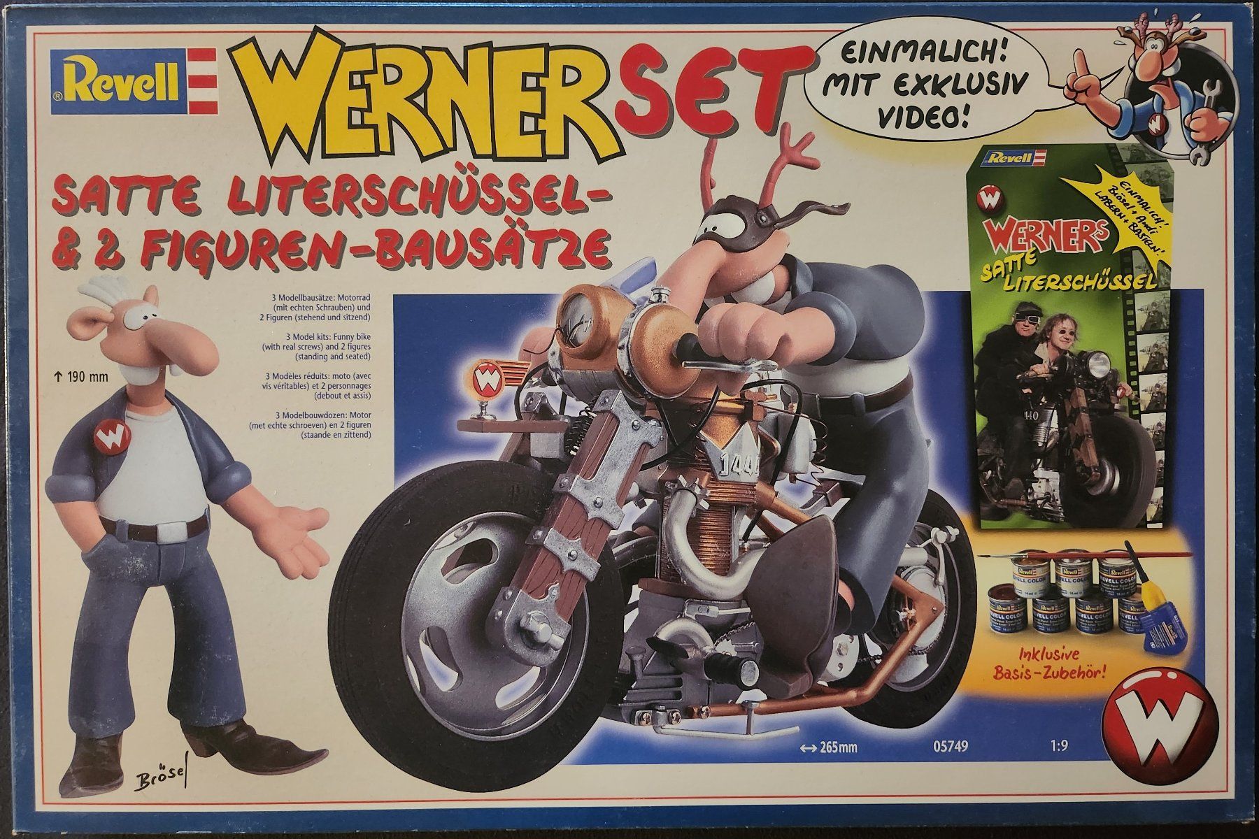 Revell Kit di modellismo & Modellini statici: REVELL 05749 WERNER SET PLASTIKBAUSATZ 1:9 NOS – Nuovo e nell'imballaggio originale da Adelboden venduto da Xelos1