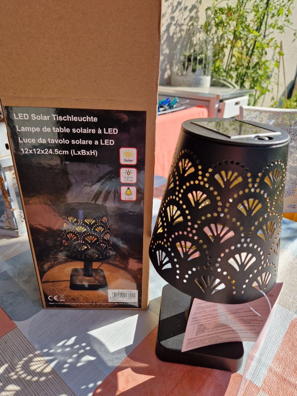 Solargeräte und Solarprodukte: Neue LED Solar Tischleuchte für Garten oder Balkon! – Neu und originalverpackt aus Kulmerau von Doene7 1