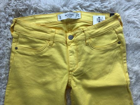 💗ABERCROMBIE & FITCH💗 Skinny Jeans Gelb 2R W26 L29