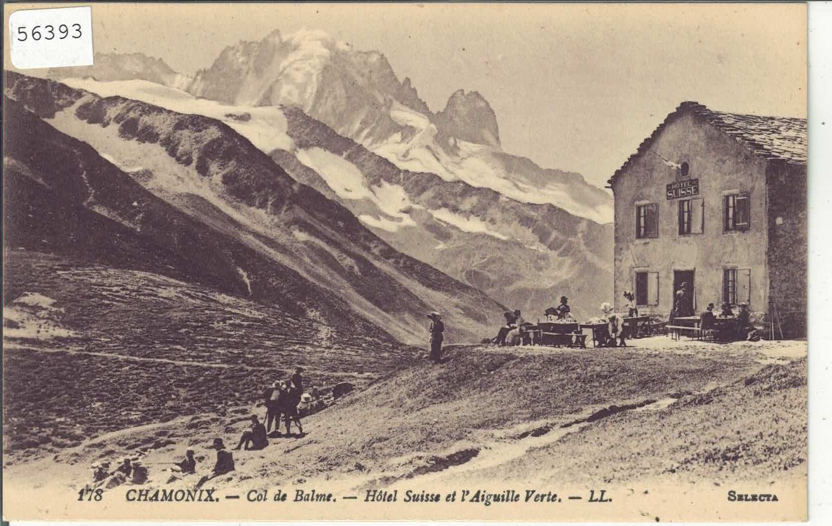 Cartoline postali: Col de Balme - Hotel Suisse - animee – Usato da Ettingen venduto da Kartenplanet