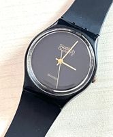 Schwarze Swatch Gent Uhr 1983 - Zeitlos, elegant