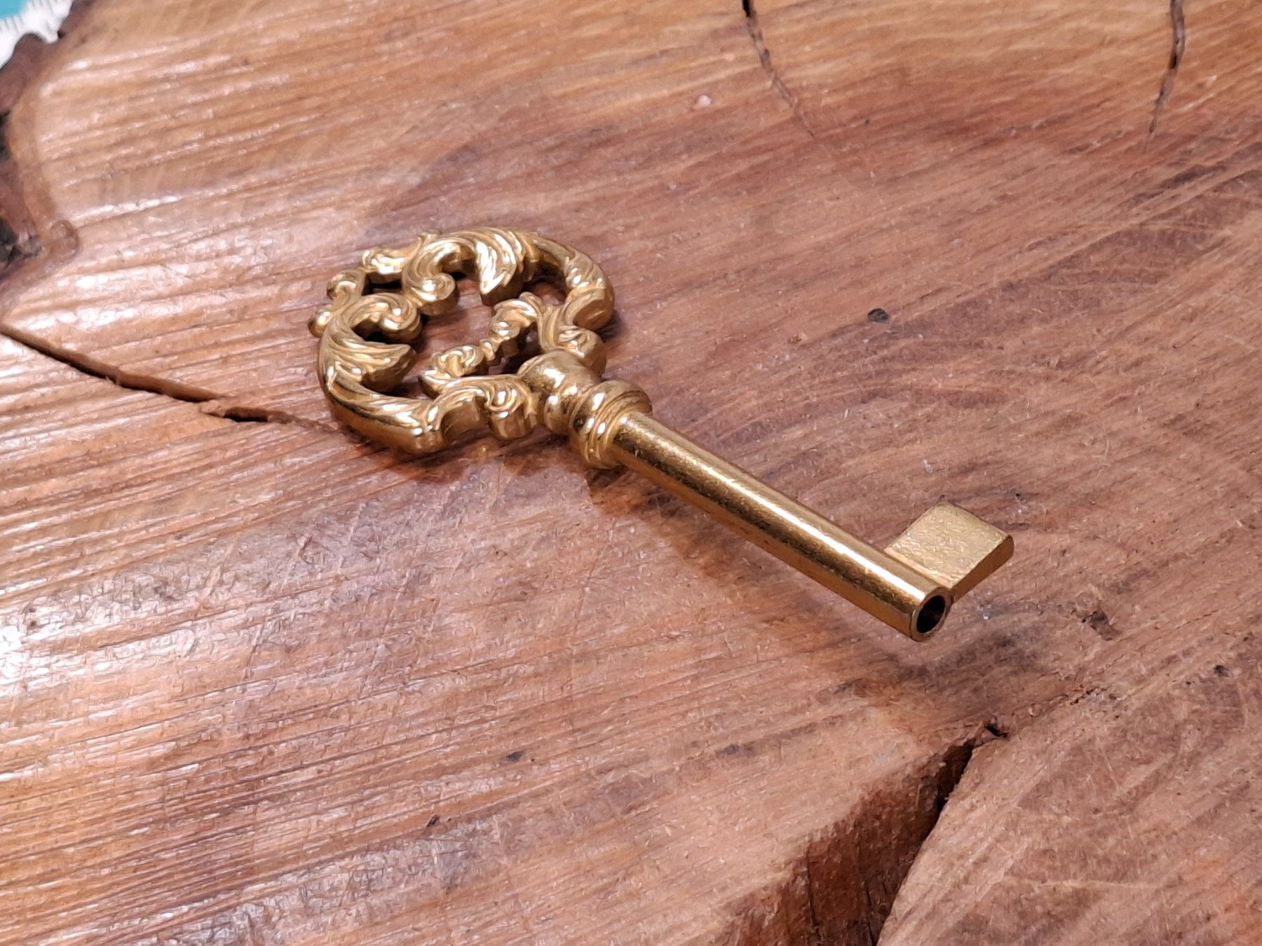 Lucchetti: 1 Möbel Hohl Schlüssel, 8.5cm, Messing - NEU (3664#MBS3) – Nuovo (secondo la descrizione) da Baar venduto da rocca268 2