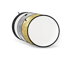 80cm Fotostudio Reflektor 5-in diffus silber gold B/W faltb.