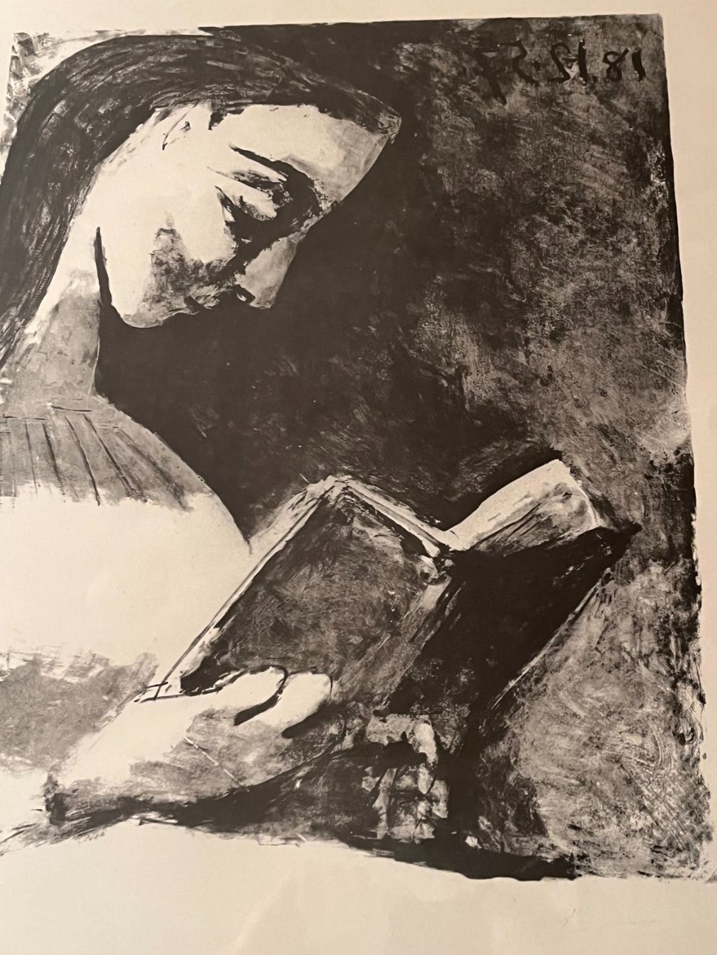 Grafiken & Lithographien: Pablo Picasso 1881-1973 Jacqueline Lisant, 1957 Lithograph – Gebraucht aus Basel von Kaffee_und_Kunst 2