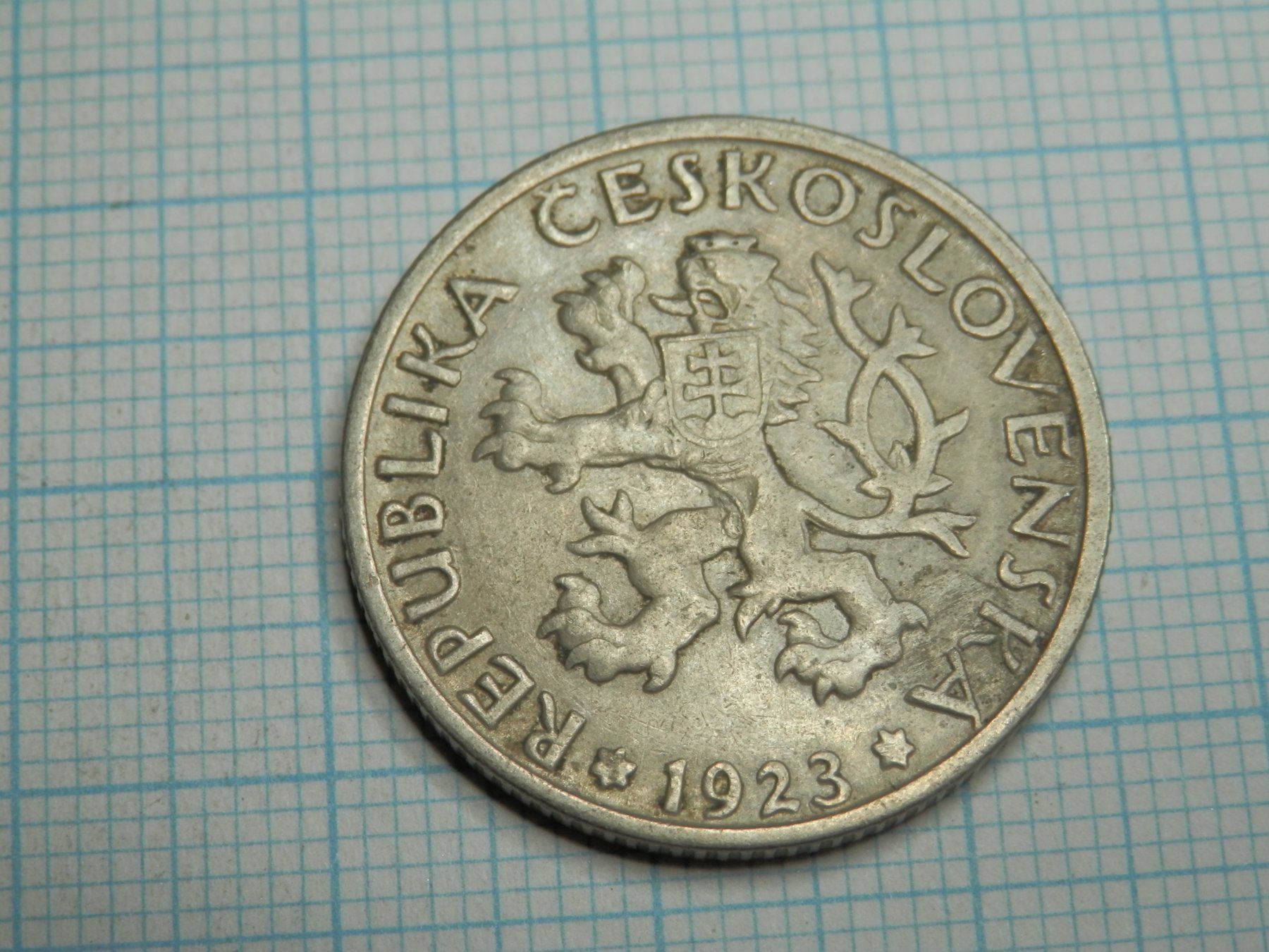 Tutti le monete: Tschechoslowakei 1 Krone, 1923 – Usato da Weiach venduto da weiach81