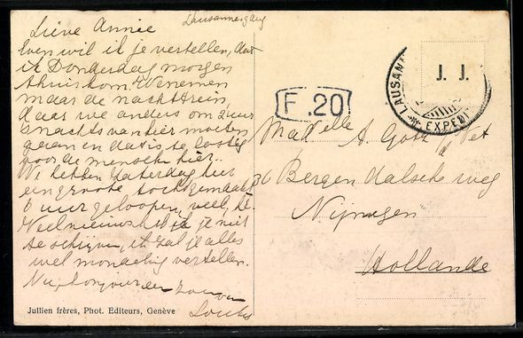 Cartoline postali: AK Lausanne, Perspective du Grand Pont – Usato da Berlin venduto da bartko-reher 1