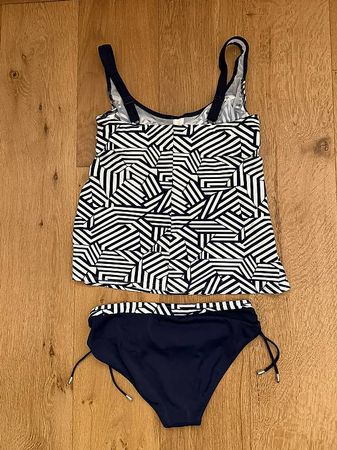 Lidea Tankini navy-weiss gemustert