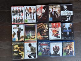 DVD und Blu-ray Sammlung 15 Filme gemischte Genres