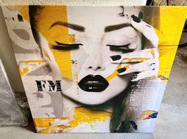 Leinwandbild "FM" Pop-Art Collage