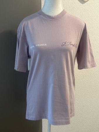 T-Shirt lila "Paris France" von H&M Lose Fit Gr. XS