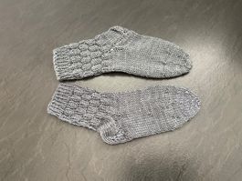 Handgestrickte Socken Gr. 34/35 Fusslänge 19 cm