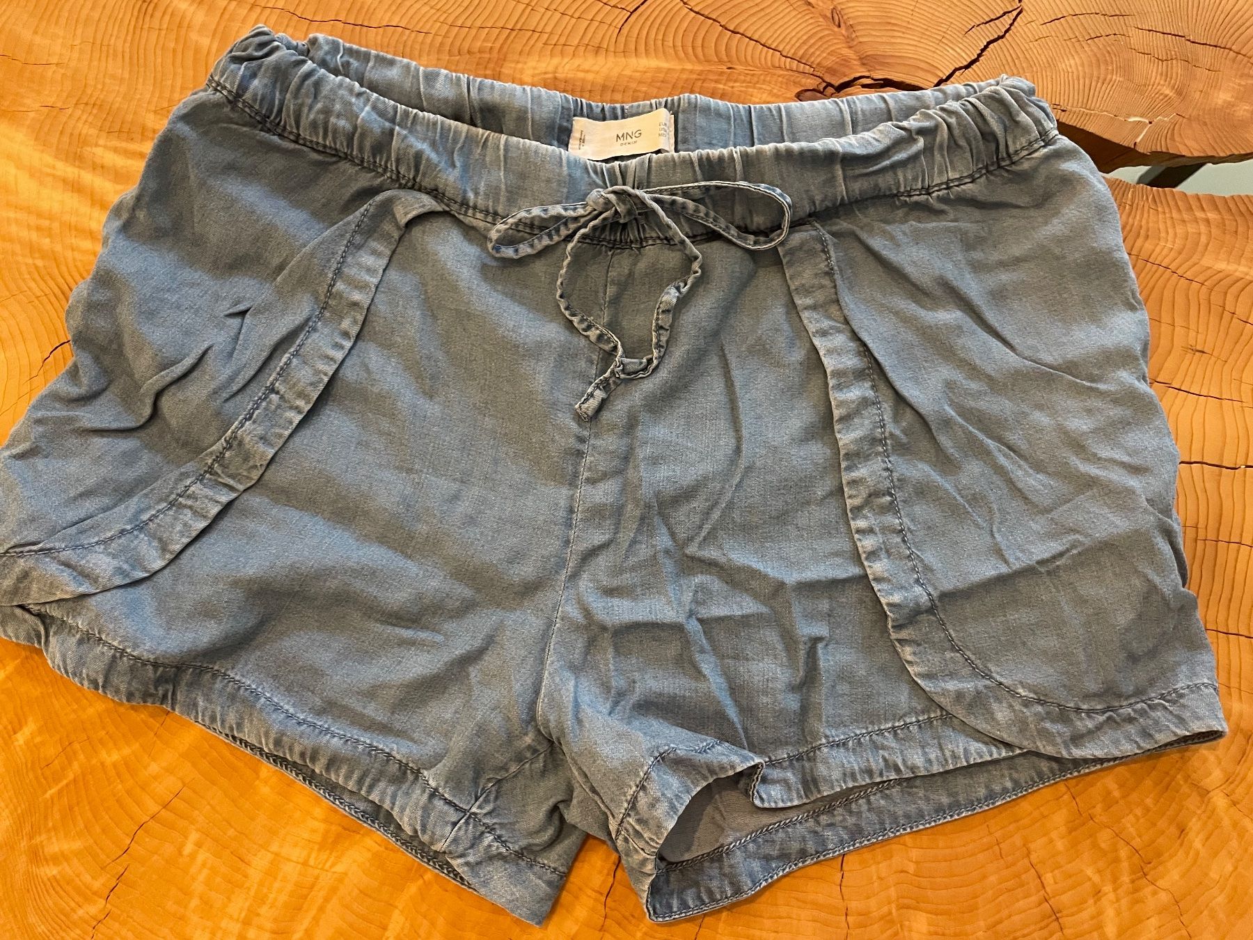 Mango Pantaloni: Short portefeuille Mango lyocell M | Mango Wickelshort Denim – Usato da Zürich venduto da AnnaSa 3