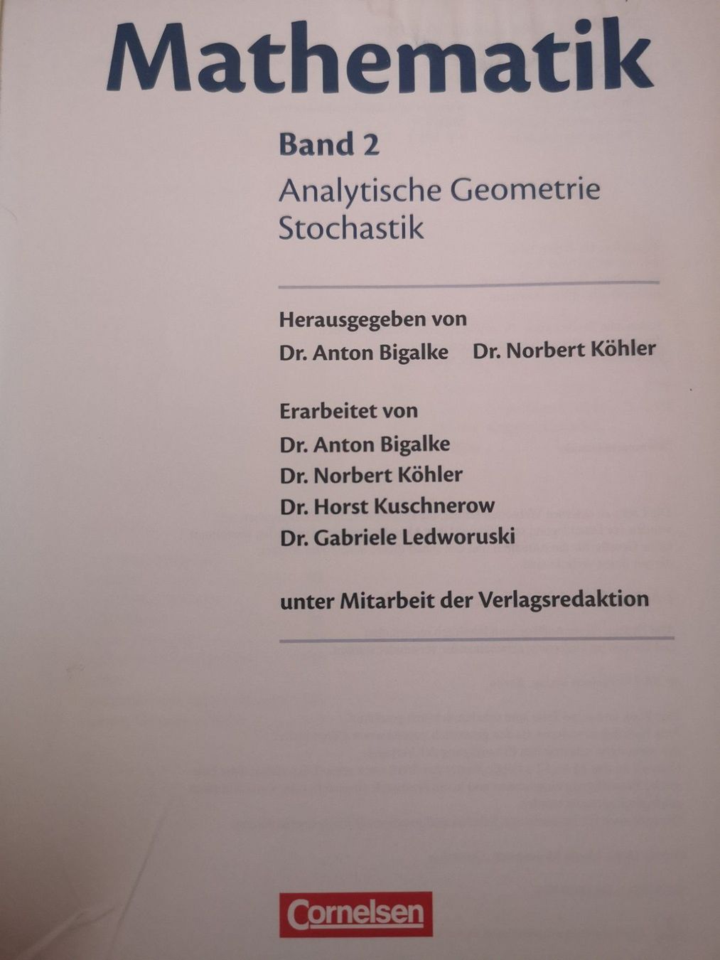 Livres: Mathematik Buch – D'occasion à Zürich par 11Orchidee30 1
