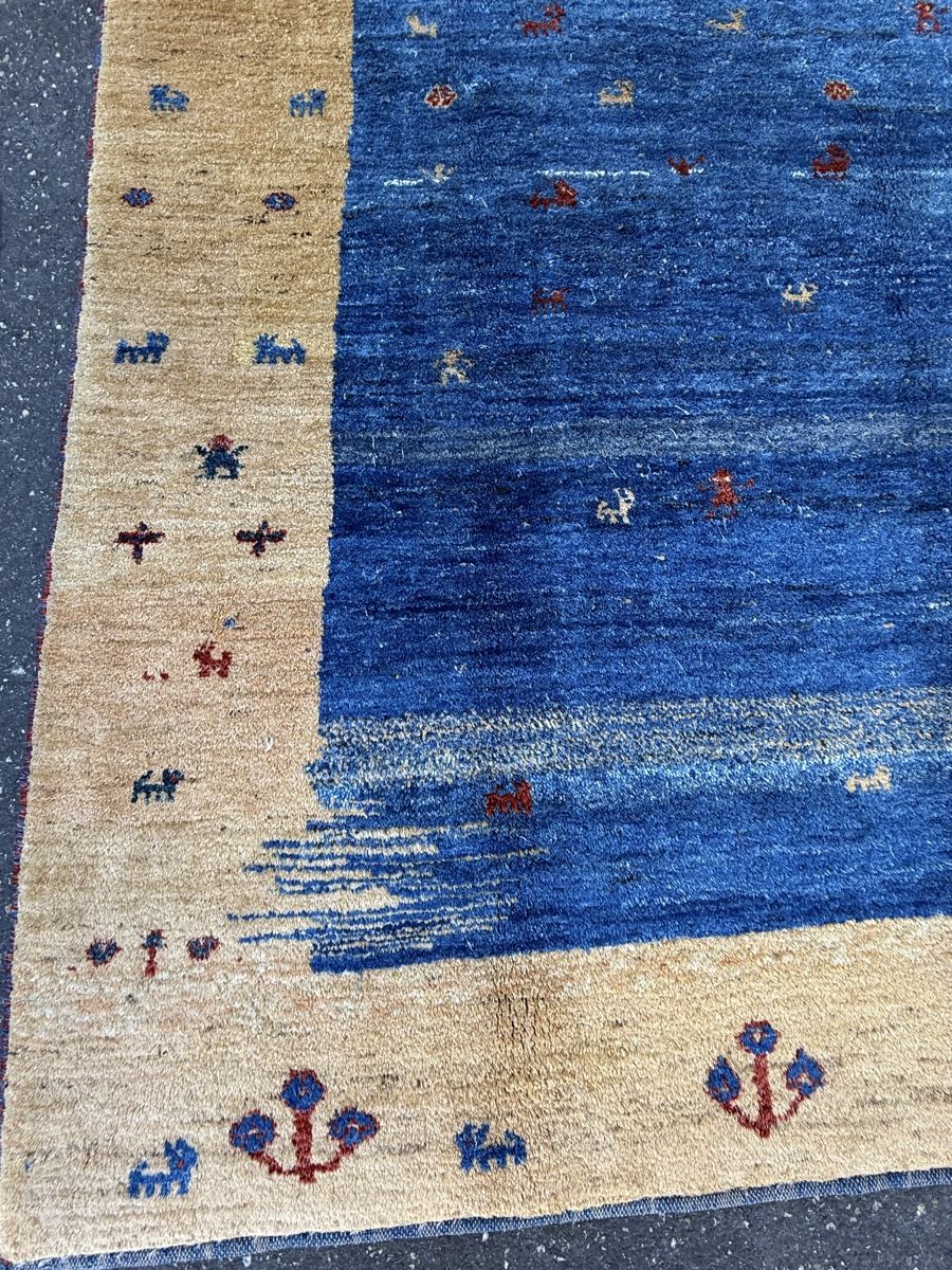 Gabbeh Tappeti: Wunderschöner Handgeknüpfter Teppich Gabbeh.257x220.cm – Usato da Sempach venduto da Star7 3
