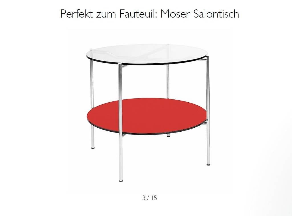Tavoli: Max Moser Design Werner Max Moser, 1930 – Usato da Kilchberg ZH venduto da F27081987