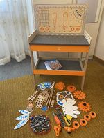 Kinder Werkbank Hape Junior Inventor mit Zubehör