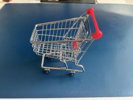 Mini Einkaufswagen, Deko, neuwertig, top Zustand!