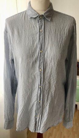 Scotch & Soda, Hemd, Herren, Baumwolle, M / 48, blau weiss