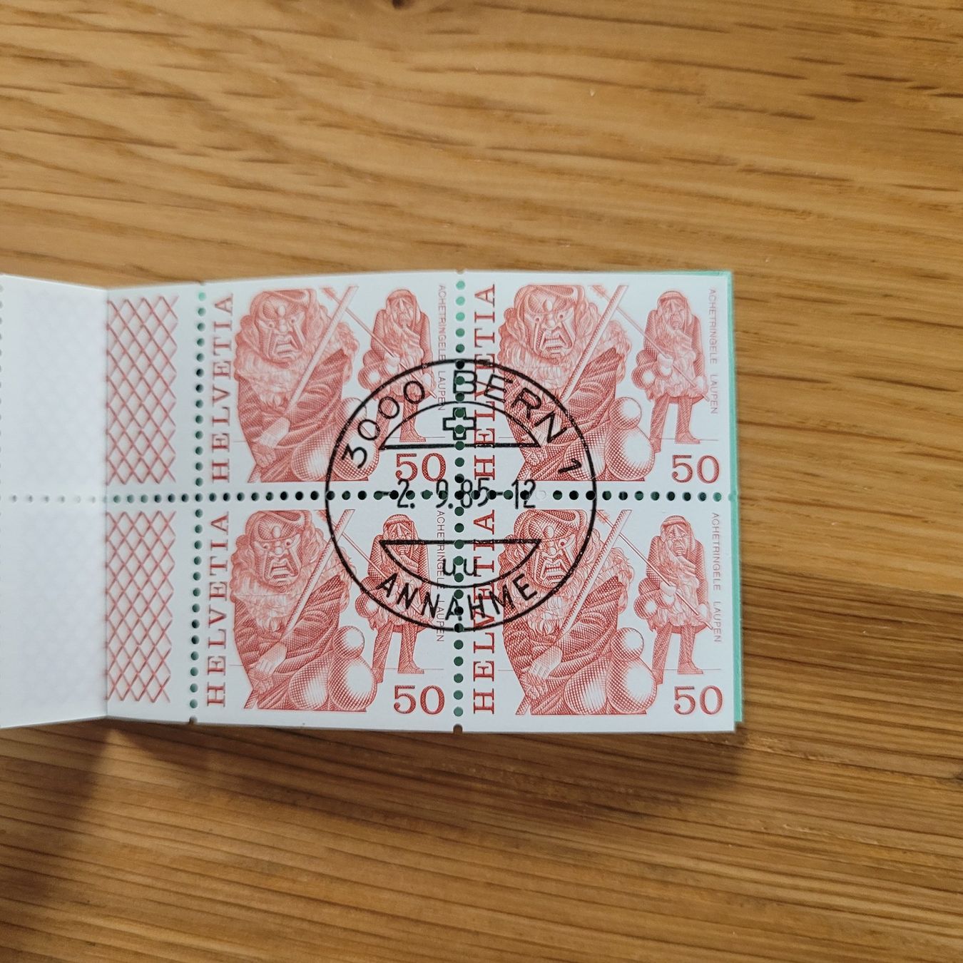 Alle Briefmarken: Carnet De Timbre /  Markenheftchen  Bern 1985 – Gebraucht aus Biel/Bienne von Destockweb 5
