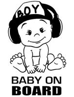 🚙🖤 Funny Autoaufkleber "BABY BOY ON BOARD" 👶💫
