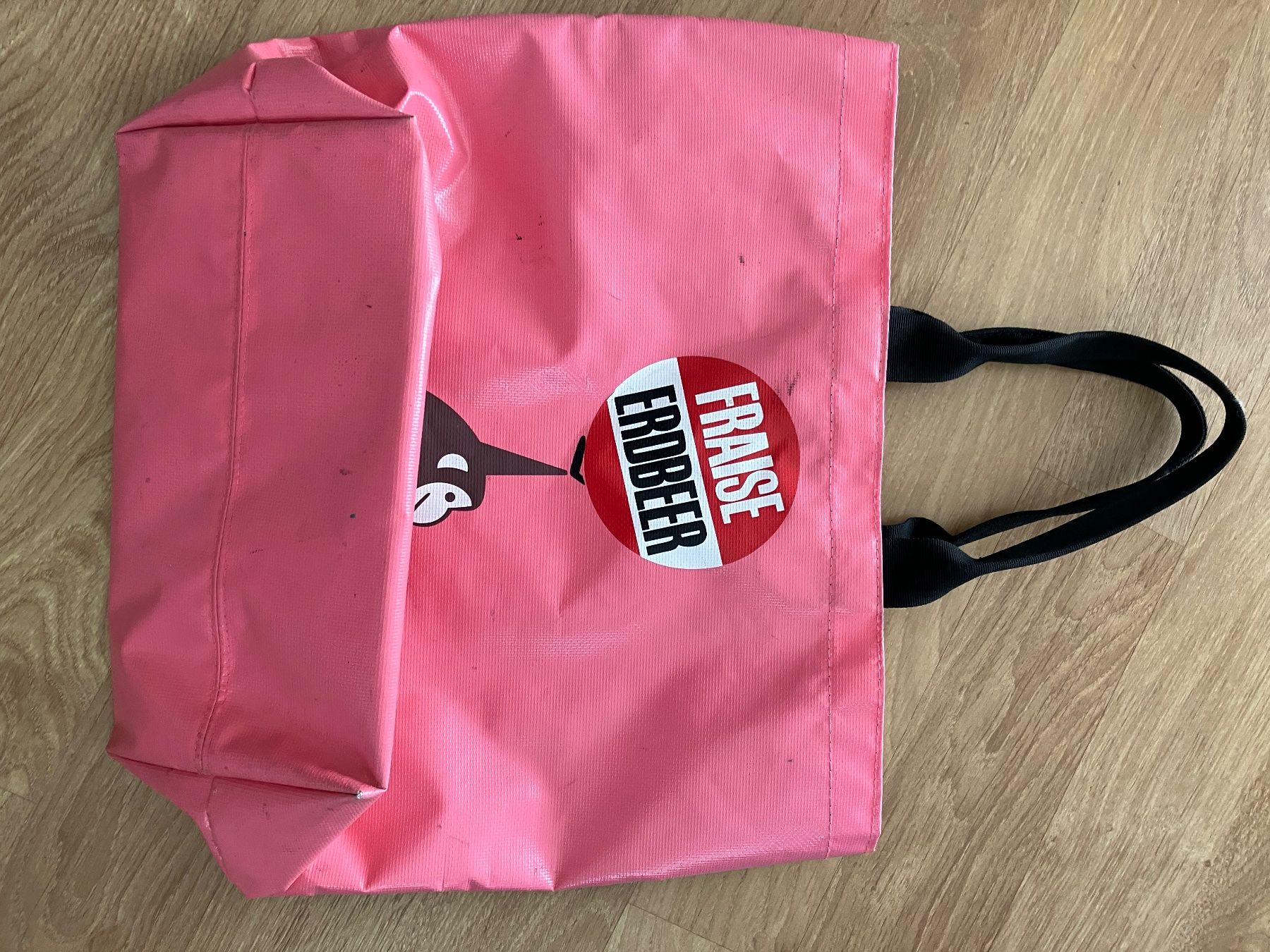 Taschen für Damen: Migros robuste Kult Einkaufstasche erdbeere pink – Gebraucht aus Magden von Anthurium11 3