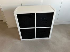 4er KALLAX Regal mit Schubladen
