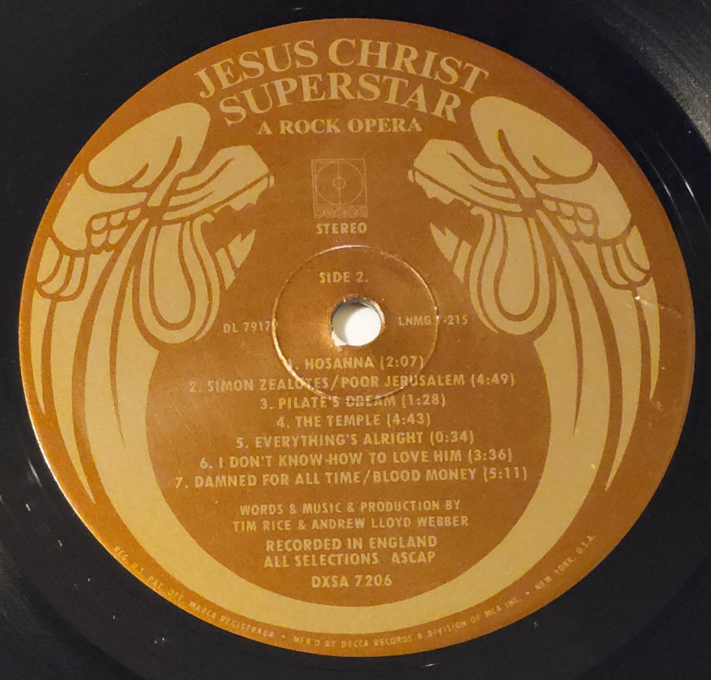 Schallplatten: Jesus Christ Superstar - von 1972 – Gebraucht aus Zürich von Avd 3