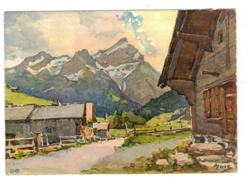 Cartoline postali: Feutersoey Gstaad Berge Natur – Usato da Widnau venduto da Seppl480