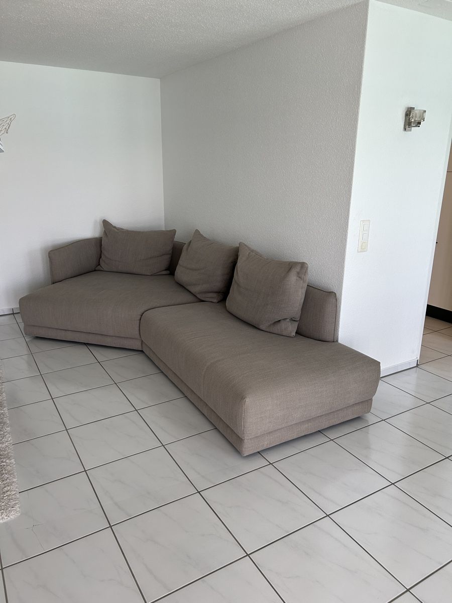 Divani: Ecksofa beige Stoff gut erhalten,  L-Form 2 Teile – Usato da Arth venduto da rickitrickli 1