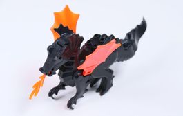 Dragon, Classic with Trans-Neon Orange Wings