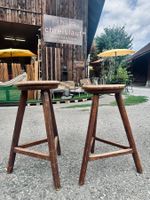 Barhocker Holz Set 2 Stühle
