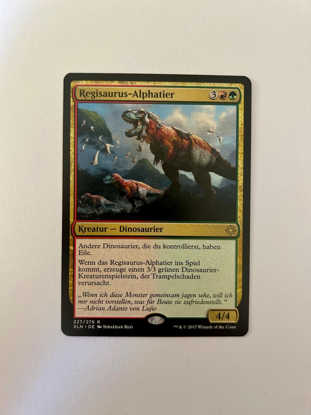 Magic The Gathering Sammelbilder & Trading cards: MTG - Regisauru - Alphatier - Ixalan - DE – Gebraucht aus Wangen an der Aare von SG94
