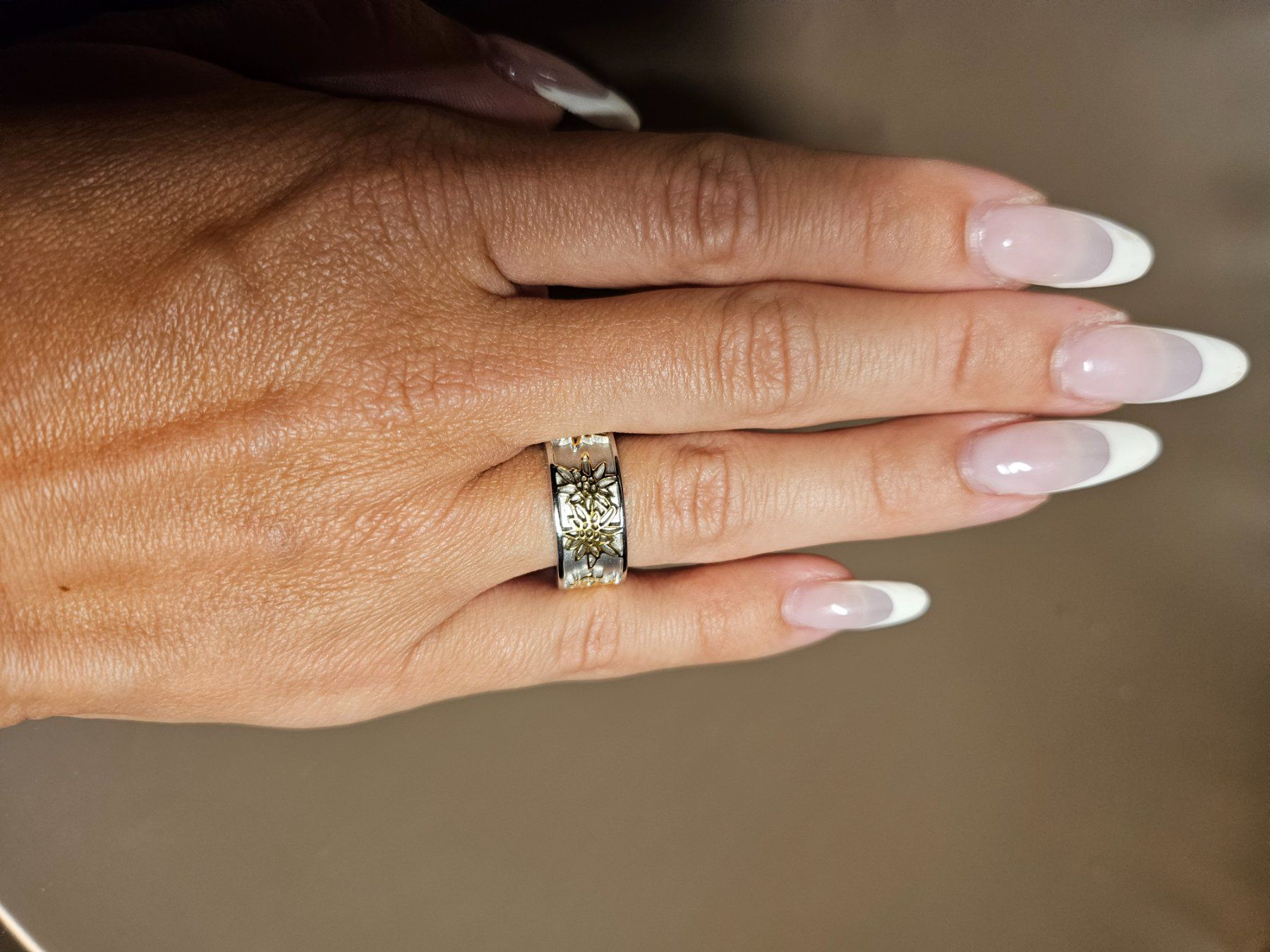 Anelli: Swiss Edelweiss-Ring 925 Silber – Nuovo (secondo la descrizione) da Gams venduto da Igel1 4