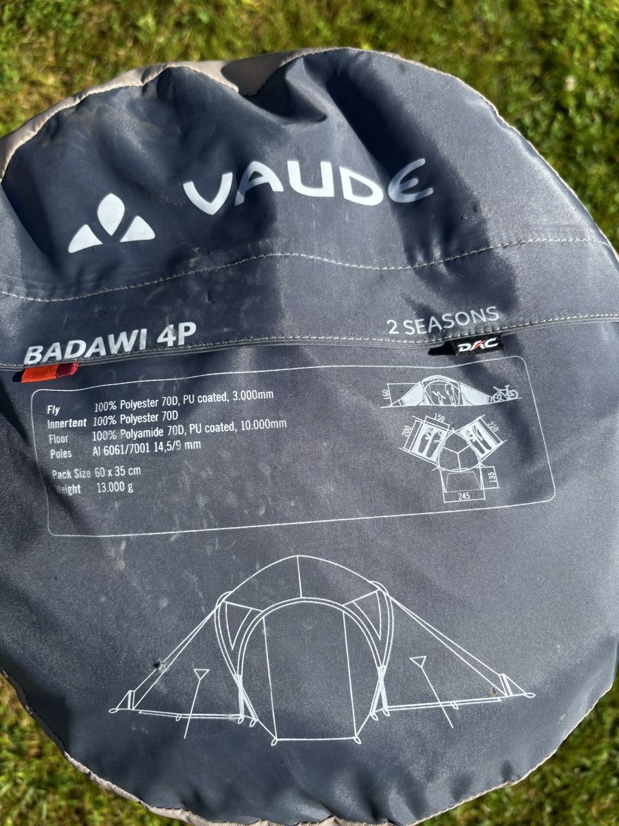 Vaude Tende : Vaude Badawi 4P Familienzelt – Usato da Wollerau venduto da markus_h 1