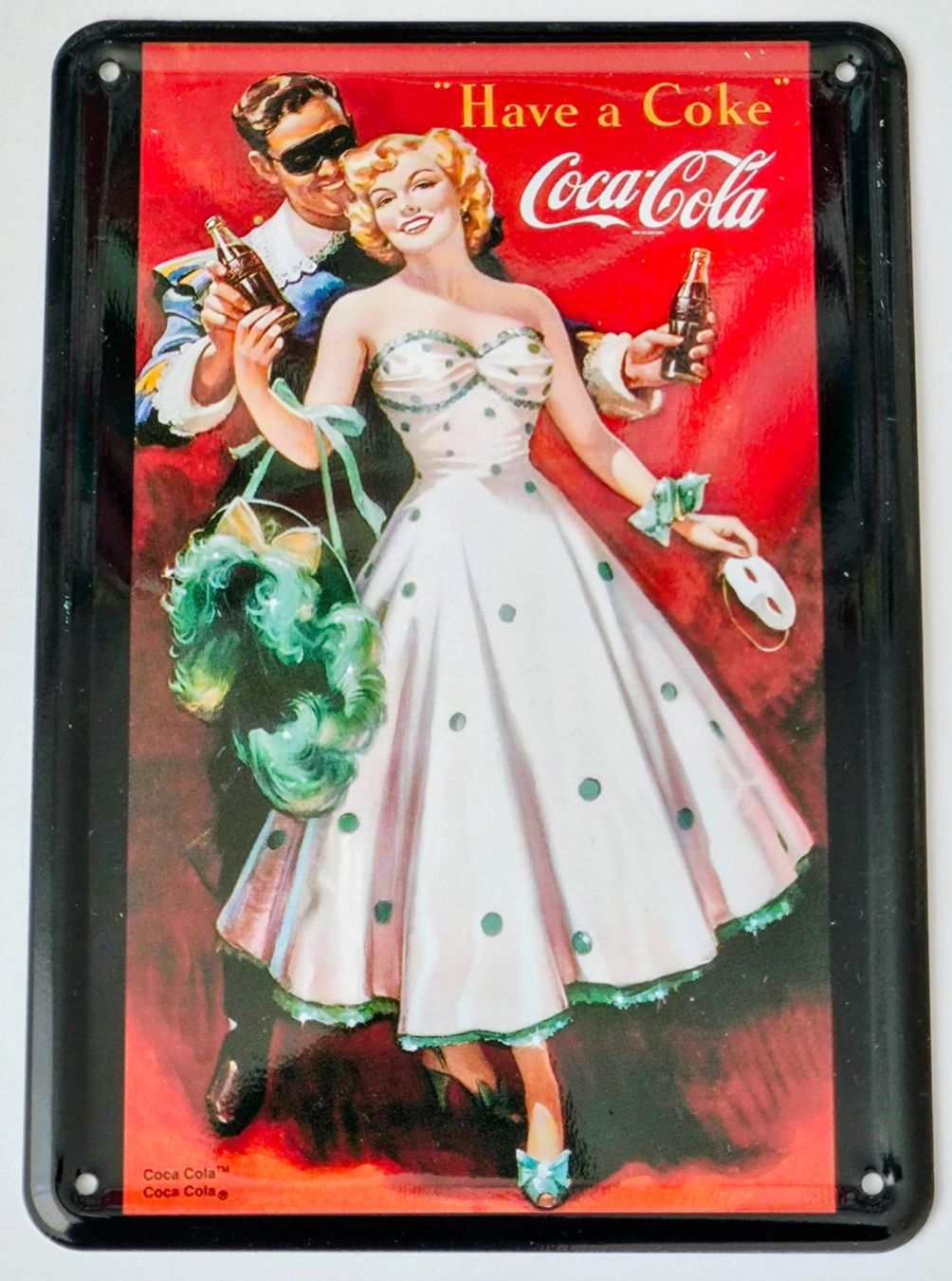 Coca-Cola Insegne: Coca-Cola Blechpostkarte (01) – Usato da Pfäffikon ZH venduto da Colacity