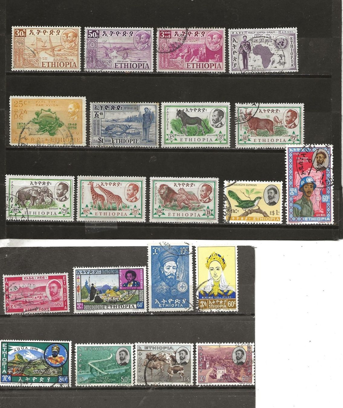 Tutti i francobolli: Ethiopie 1947 ... – Usato da Sion venduto da PierreP01 1