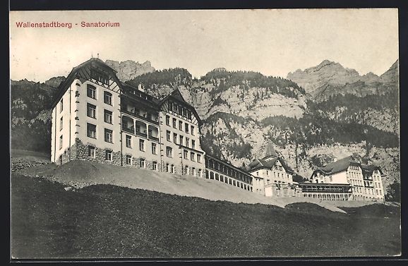 Cartoline postali: AK Wallenstadtberg, Sanatorium – Usato da Berlin venduto da bartko-reher