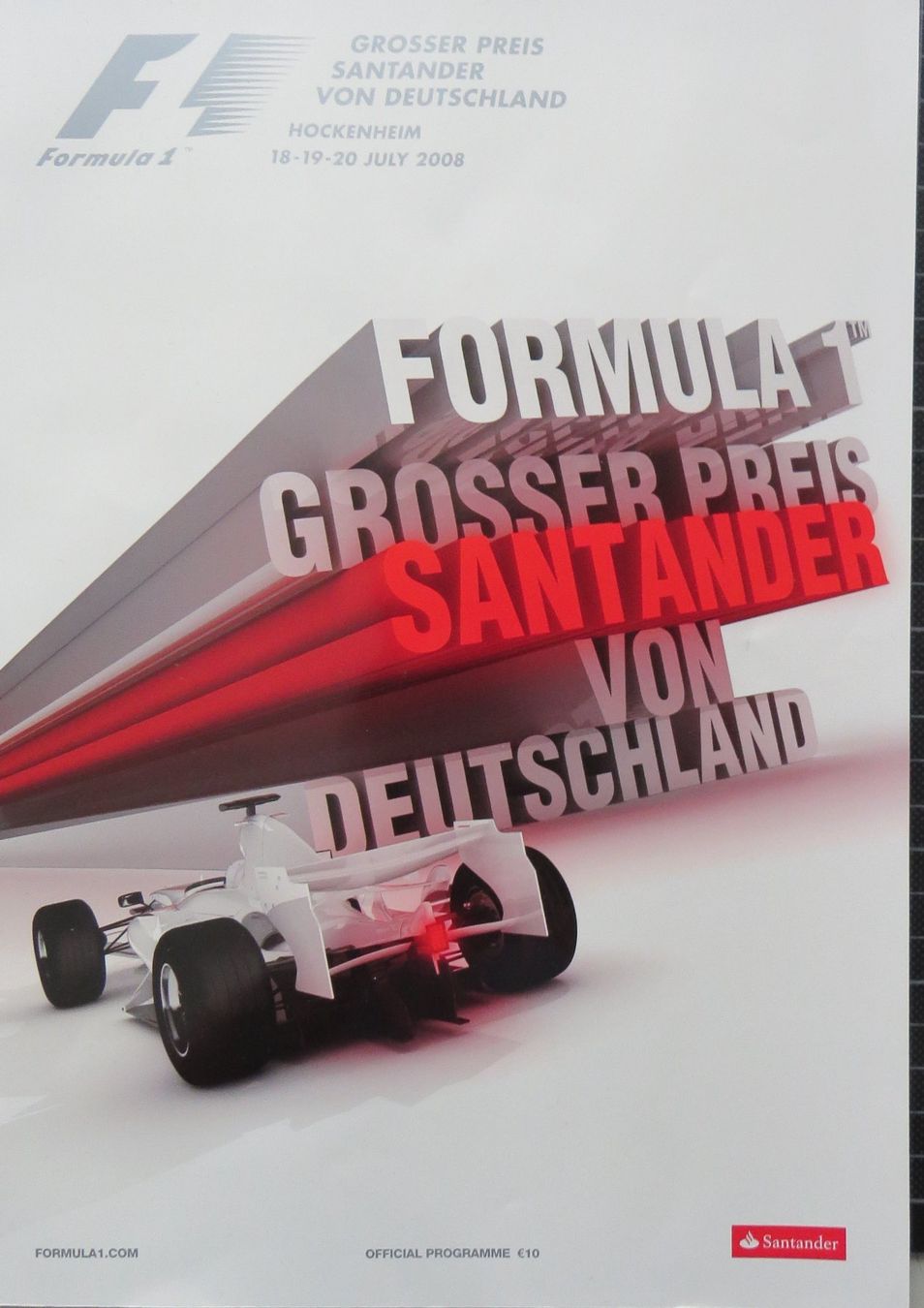 Documenti: Programm Formel in Hockenheim von 2008 – Usato da Ettingen venduto da campione_1