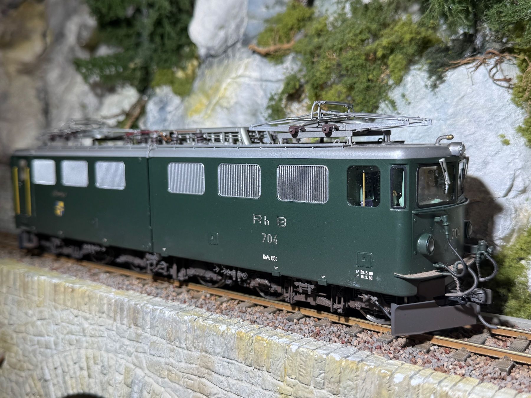 Model Rail/ Ge 6/6 II / Davos 704 / 2. Umbauversion/ Spur Om (Gebraucht ...