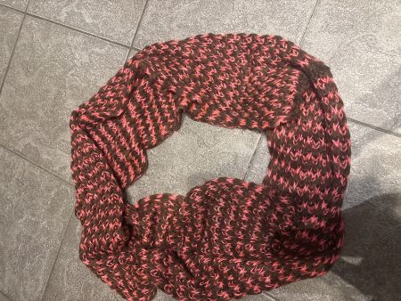 Kuscheliger Winterschal braun rosa Loop Schal Damen Mädch...
