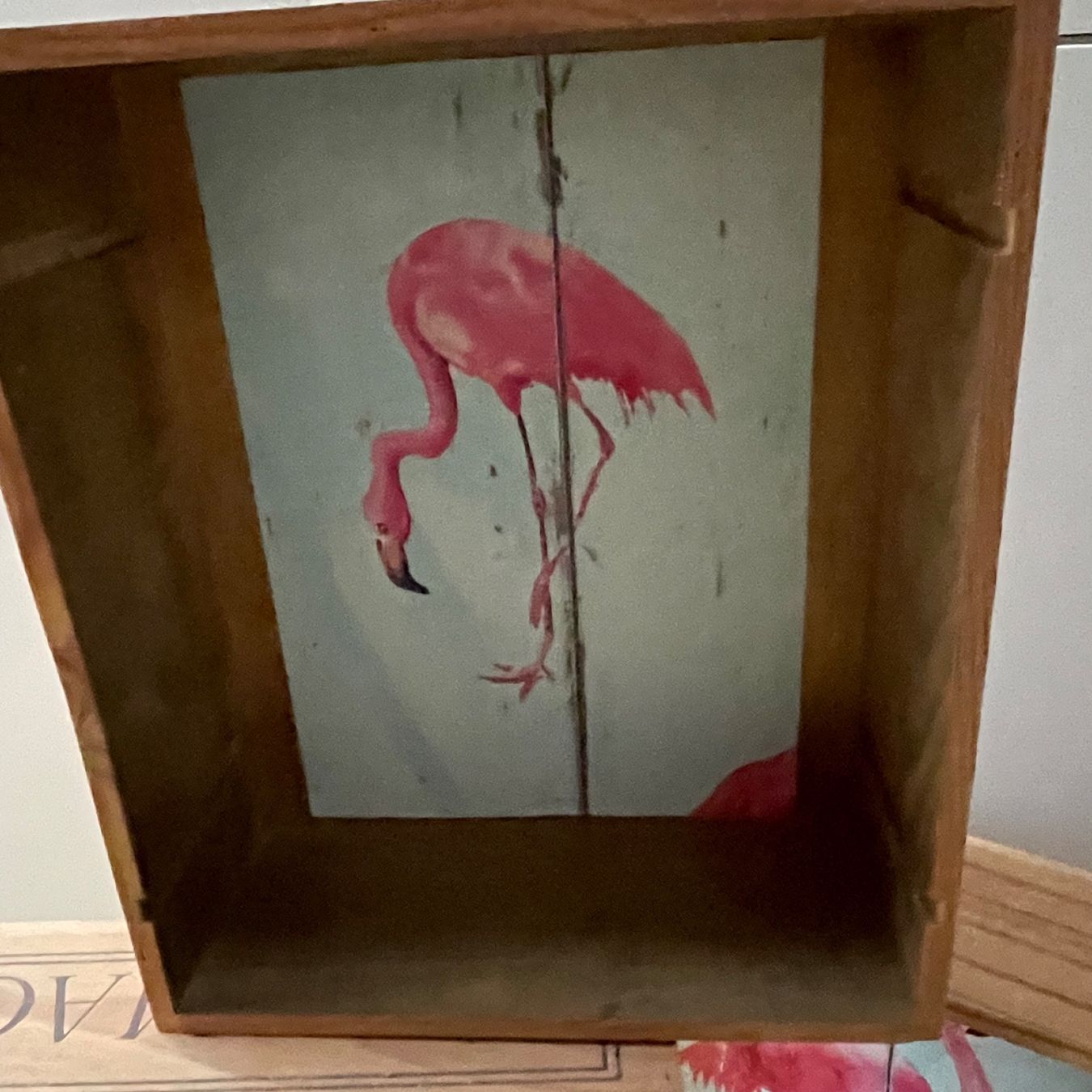 Tutte le decorazioni: Holzkisten mit Flamingo Dekor – Usato da Turbenthal venduto da fuhrer3 1