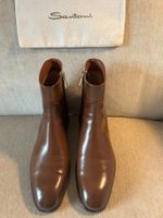 SANTONI Stiefelette mittelbraun flach