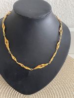 art deco Collier vintage doré, en argent élégant et raffiné