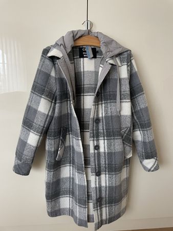 CECIL Jacke mit Kapuze Grau/Weiss „NEU“