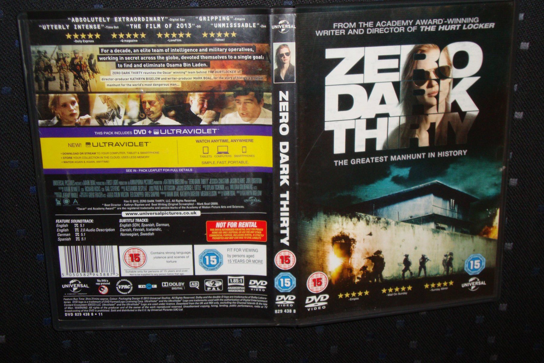 Tutti i DVDs: ZERO DARK THIRTY- die grösste Menschenjagd der Geschichte – Usato da Bern venduto da carola31