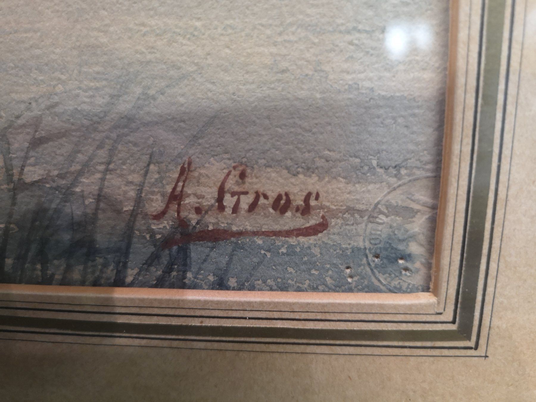 Dipinti: PEINTURE SIGNÉE AVEC SON CACHET – Usato da Genève venduto da Qanil77 2