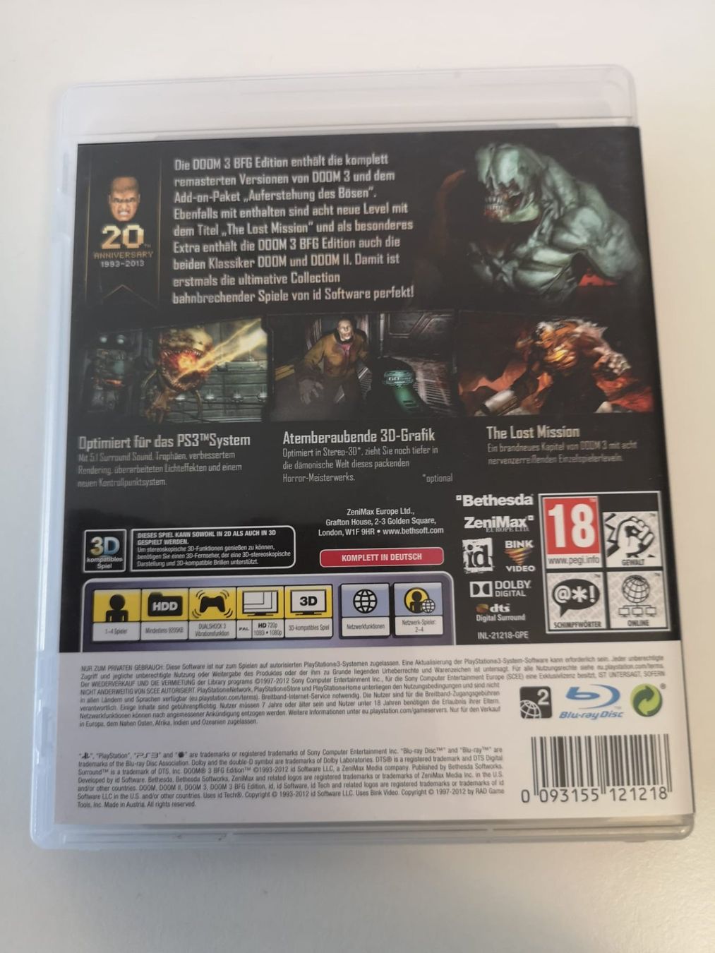 Giochi: Doom 3 (BFG Edition) Uncut (PS3) – Usato da Herisau venduto da Seyashop_2 2
