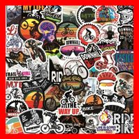 50 tlg Stickerset Fahrrad Velo Mountain Bike E-Velo Helm