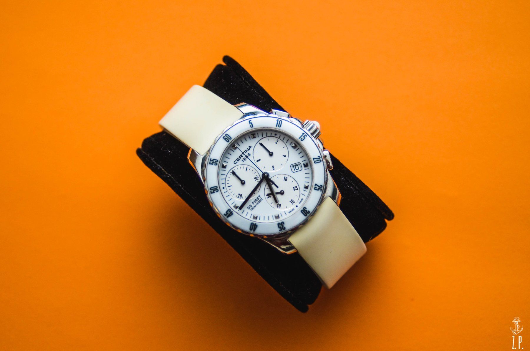 Certina Uhren: Certina DS First Ladies White Ceramic Lunette Chronograph – Gebraucht aus Boswil von ZPwatches 1